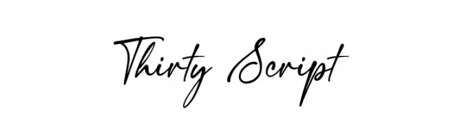Thirty Script  Frei Schriftart Herunterladen