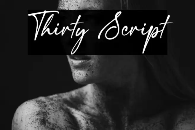 Thirty Script फ़ॉन्ट examples
