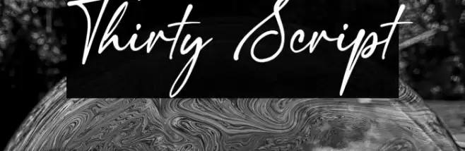 Thirty Script फ़ॉन्ट examples
