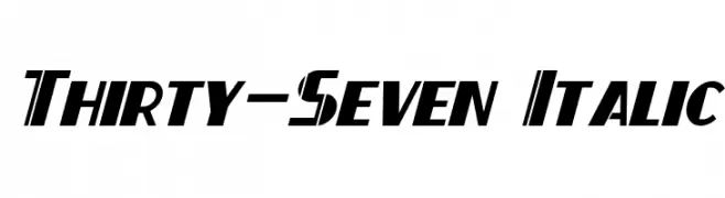 Thirty-Seven Italic  baixar fontes gratis