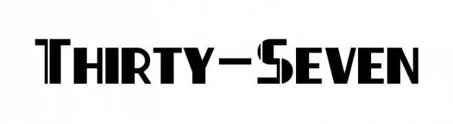 Thirty-Seven  font caratteri gratis