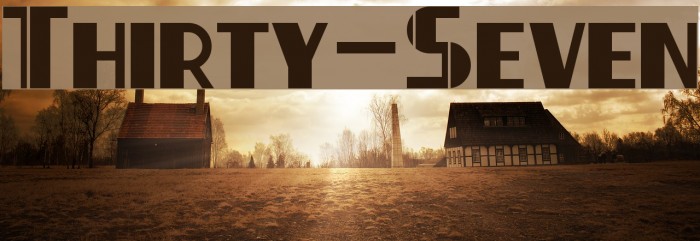 Thirty-Seven Font examples