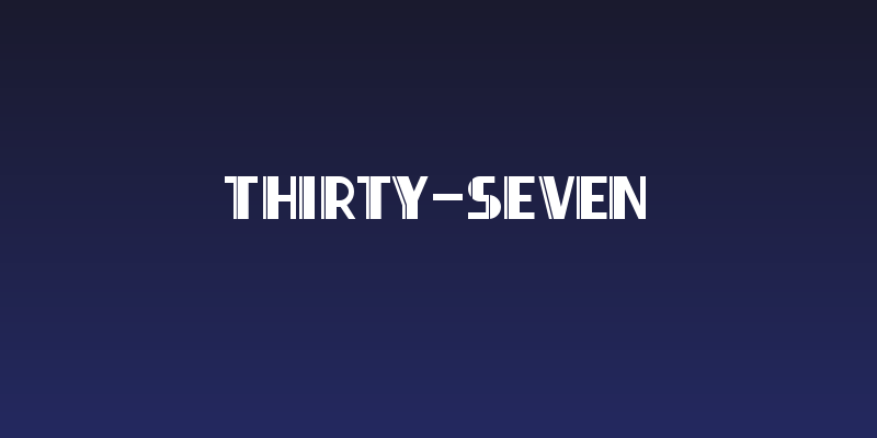Thirty-Seven Social Header