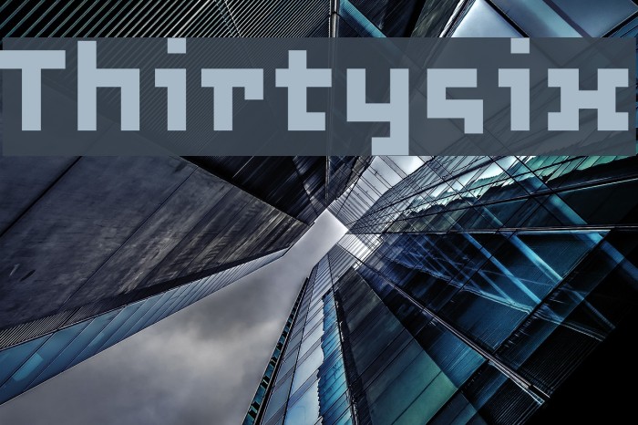 Thirtysix Font examples