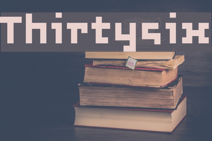 Thirtysix Font examples