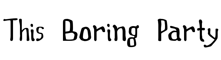 This Boring Party  font caratteri gratis