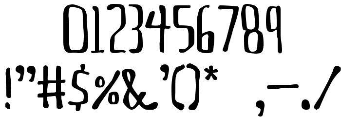 This Boring Party Font OTHER CHARS