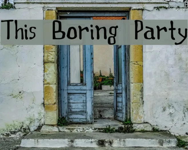This Boring Party Example 2