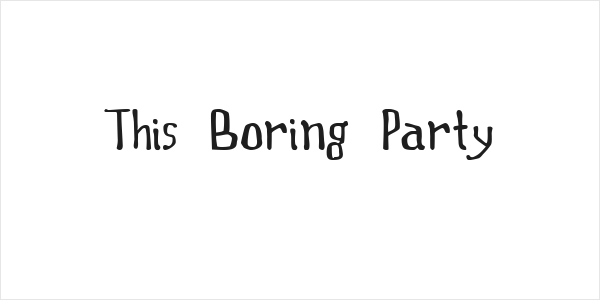 This Boring Party Logo