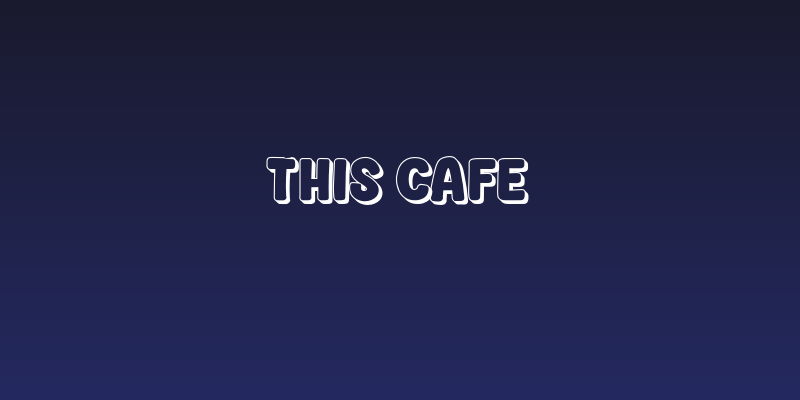 This Cafe Social Header