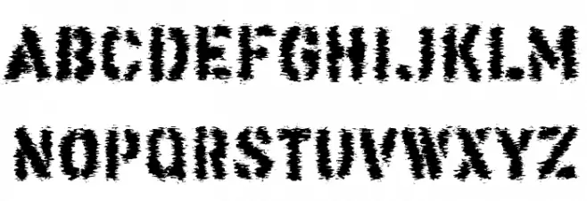 This Corrosion Font UPPERCASE