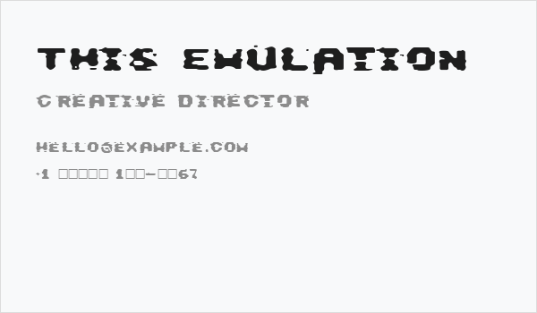 This Emulation Business Card