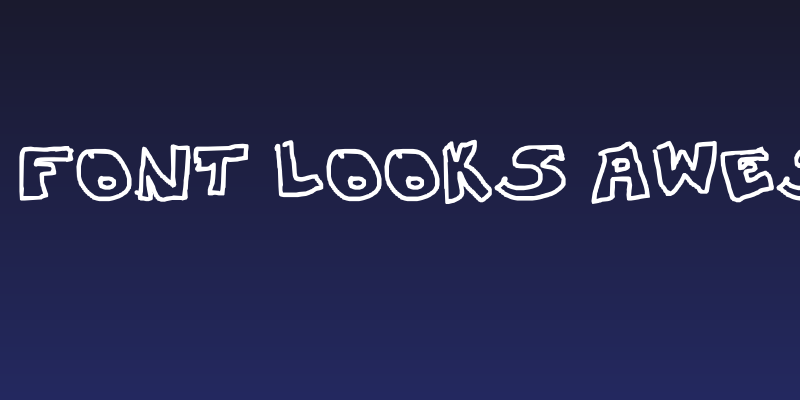 This Font Looks Awesome Social Header