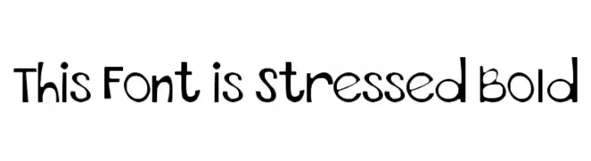 This Font is Stressed Bold  Free Fonts Download