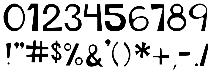 This Font is Stressed Bold Font OTHER CHARS