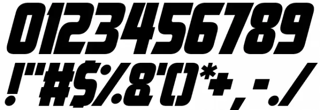 This Is The Future Italic Font OTHER CHARS