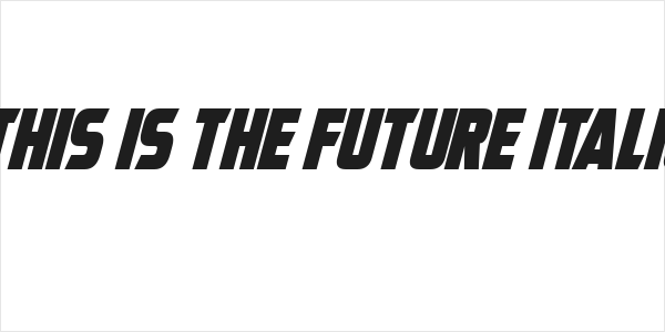 This Is The Future Italic Logo