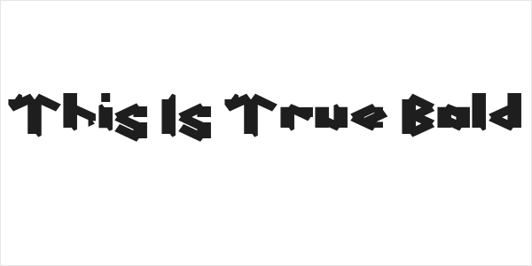 This Is True Bold Logo