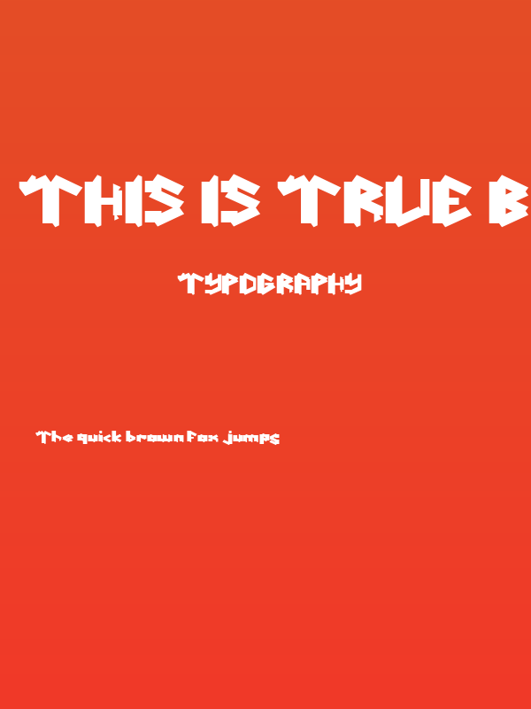 This Is True Bold Poster