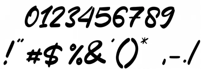 This July Font OTHER CHARS