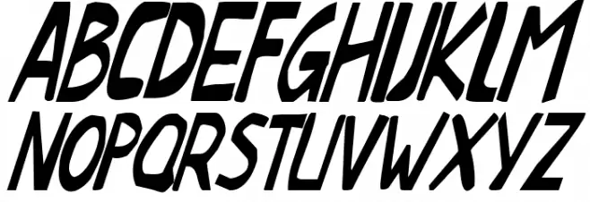 This Little Piggy Condensed Italic Polices MAJUSCULES