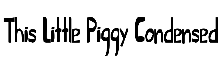 This Little Piggy Condensed  Descarca Fonturi Gratis