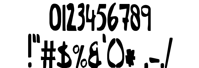 This Little Piggy Condensed Font OTHER CHARS