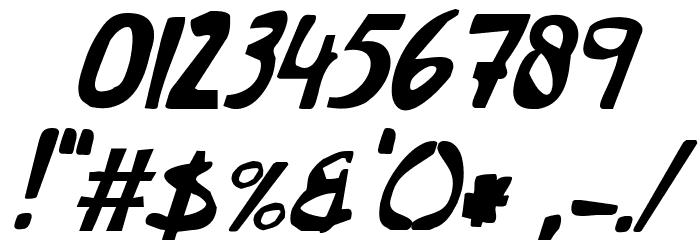 This Little Piggy Italic Font OTHER CHARS