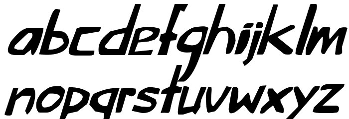 This Little Piggy Italic Font LOWERCASE