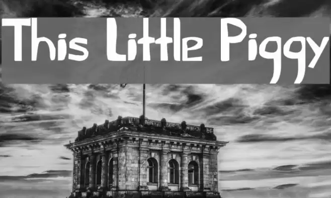 This Little Piggy Font examples