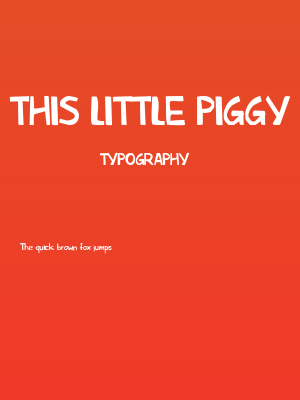 This Little Piggy Poster