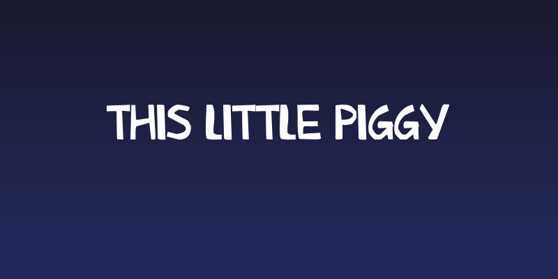This Little Piggy Social Header