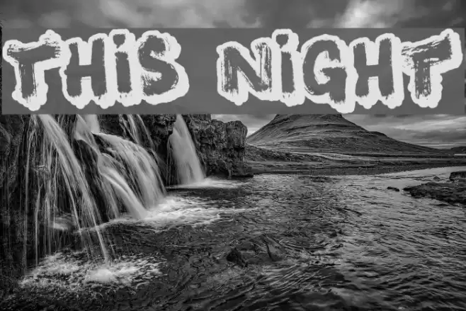 This Night Font examples