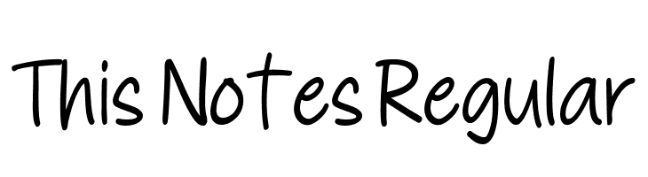 This Notes Regular  Frei Schriftart Herunterladen