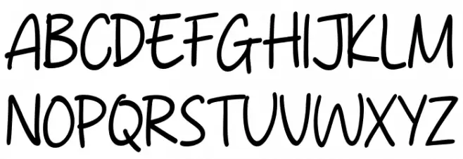 This Notes Regular Font UPPERCASE
