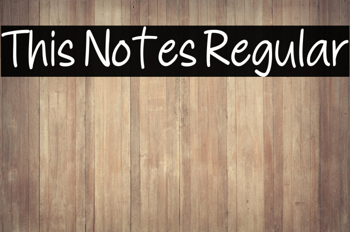 This Notes Regular Example 1