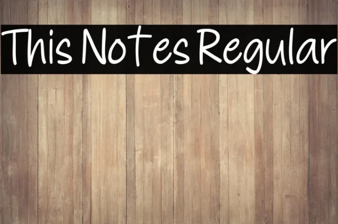 This Notes Regular Example 1