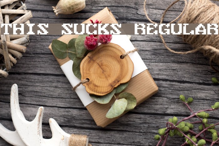 This Sucks Regular Font examples