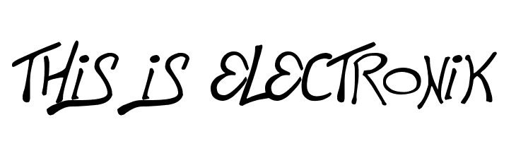 This is Electronik  नि: शुल्क फ़ॉन्ट्स डाउनलोड