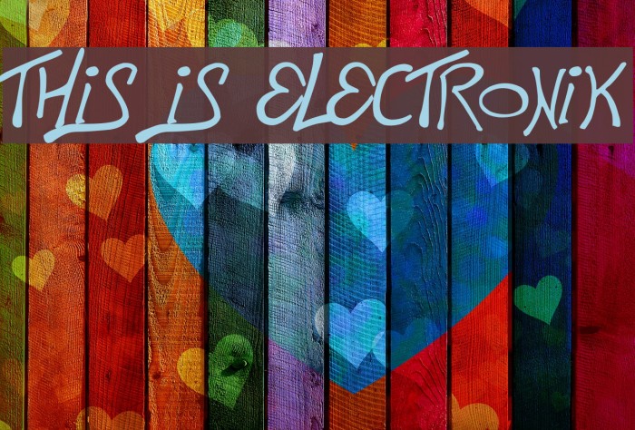 This is Electronik Font examples