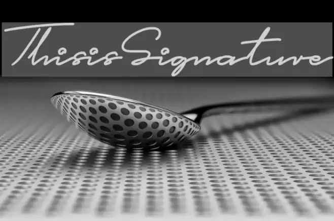 This is Signature Font examples