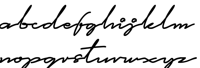 This is Signature Font LOWERCASE