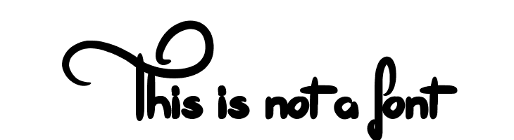 This is not a font  免费字体下载