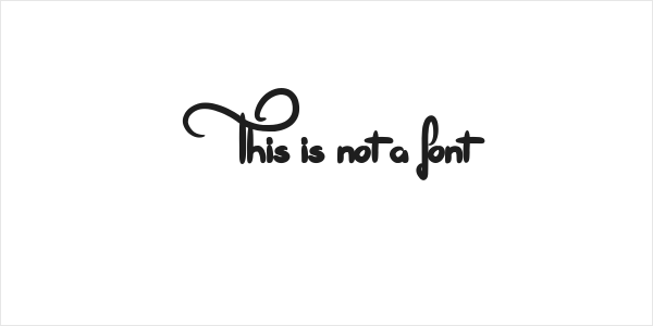 This is not a font Logo