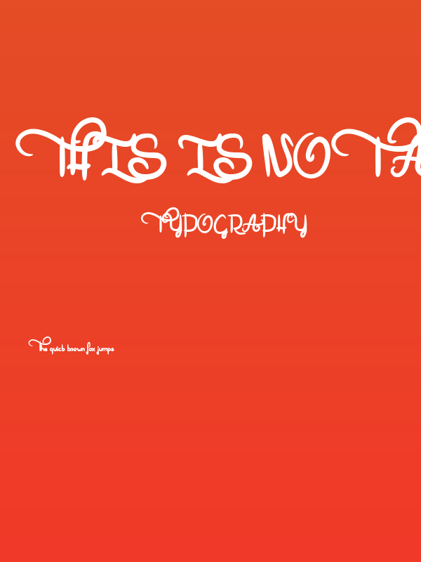 This is not a font Poster