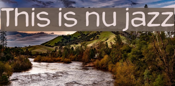 This is nu jazz Font examples