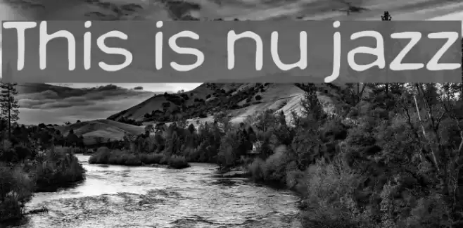 This is nu jazz Caratteri examples