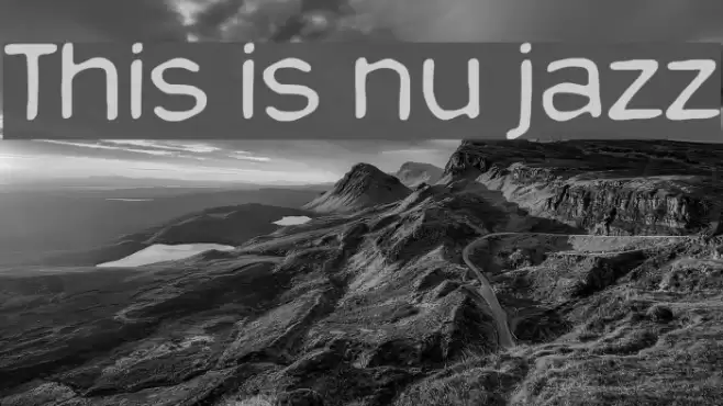 This is nu jazz Caratteri examples