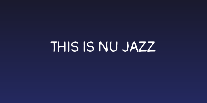 This is nu jazz Social Header