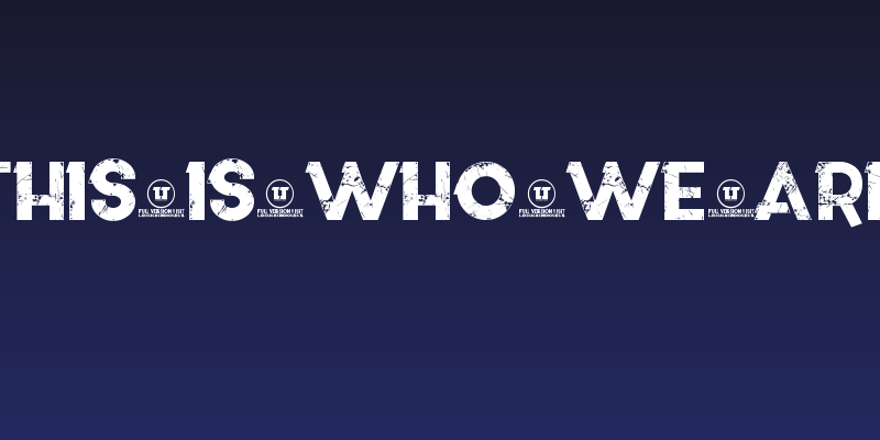 This is who we are Social Header